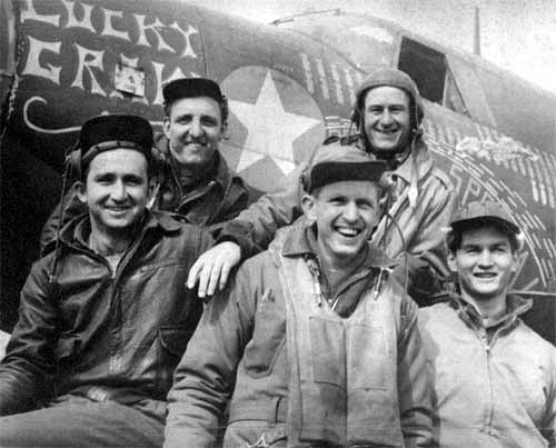 S/ Sgt. John Naul, S/Sgt. George K.Dusang, S/ Sgt. Everett Chrisco, T/Sgt. Roscoe L. Harkey Jr., 1st. Lt. Martin P.O'Toole.